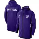 nike veste zipper hoodie nba sacrahommesto kings purple authentic